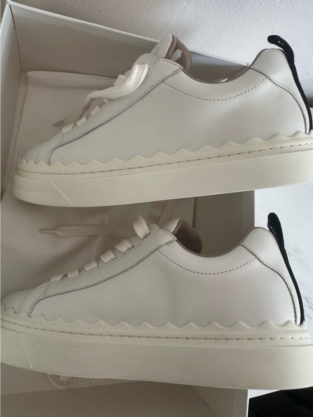 Chloe Lauren Sneaker White Size 37EU / 6.5 - Picture 6 of 12